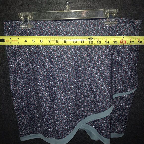 Peter‎ Millar Women's Floral Blue Golf Skort Large UPF 50 Zip Pockets Activewear - Picture 10 of 11